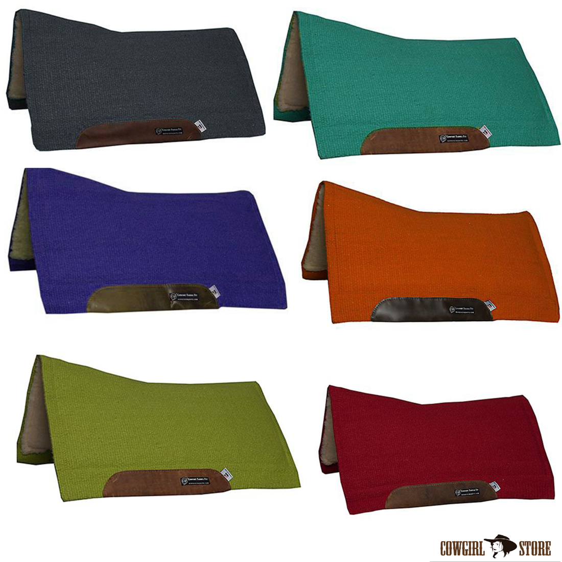 Comfort Saddle Fit Solid Color Pads Wool