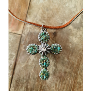 Choker Turquoise Cross
