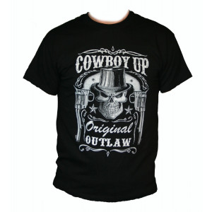 Cowboy Up Shirt Zwart