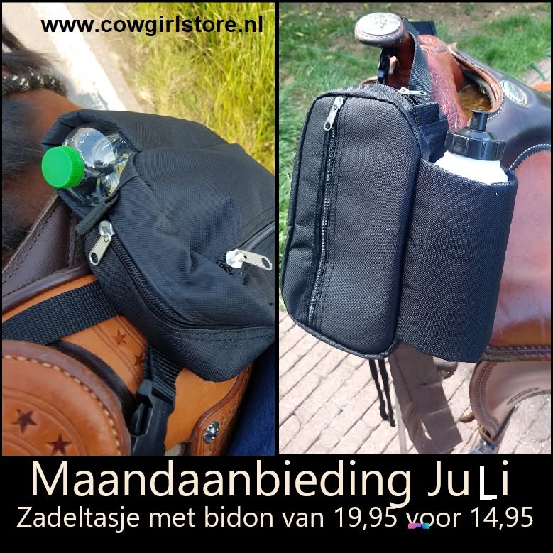 zadeltasje met bidon